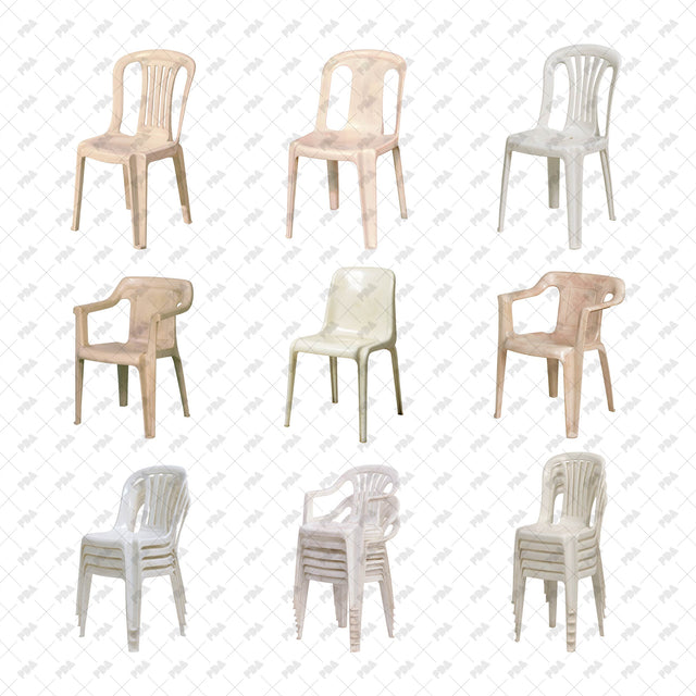 PNG Iconic Plastic Stackable Chair Cutouts - Post Digital Architecture — Free and Affordable Resources for Architects