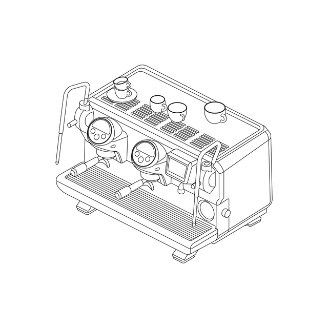 CAD, Vector, PNG Isometric Coffee Makers and Brewing Machines