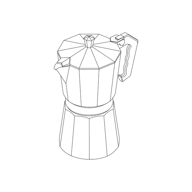 CAD, Vector, PNG Isometric Coffee Makers and Brewing Machines