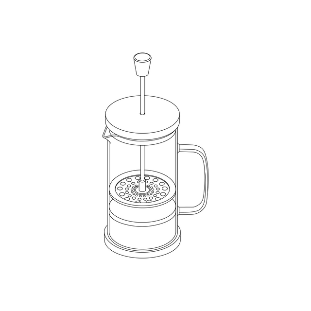 CAD, Vector, PNG Isometric Coffee Makers and Brewing Machines