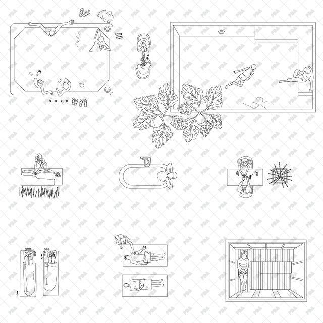 CAD and Vector Top View People, Plants and Objects Multi-Pack (11 in 1) - Post Digital Architecture — Free and Affordable Resources for Architects