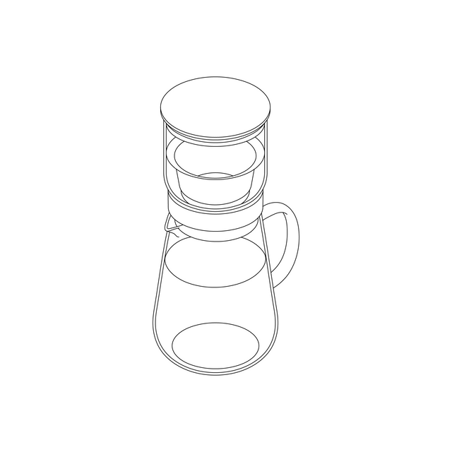 CAD, Vector, PNG Isometric Coffee Makers and Brewing Machines