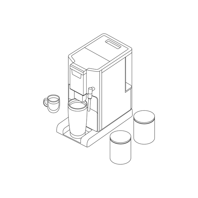 CAD, Vector, PNG Isometric Coffee Makers and Brewing Machines