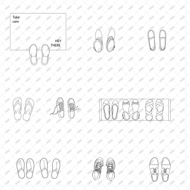 CAD and Vector Top View People, Plants and Objects Multi-Pack (11 in 1) - Post Digital Architecture — Free and Affordable Resources for Architects