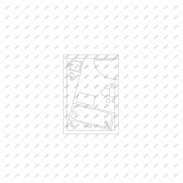 CAD, Vector, PNG Bathroom Layouts in Top View - Post Digital Architecture — Free and Affordable Resources for Architects