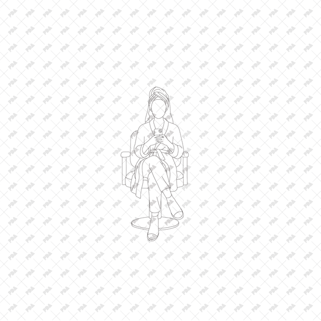 CAD, Vector, PNG Beauty Salon in Side and Front View - Post Digital Architecture — Free and Affordable Resources for Architects