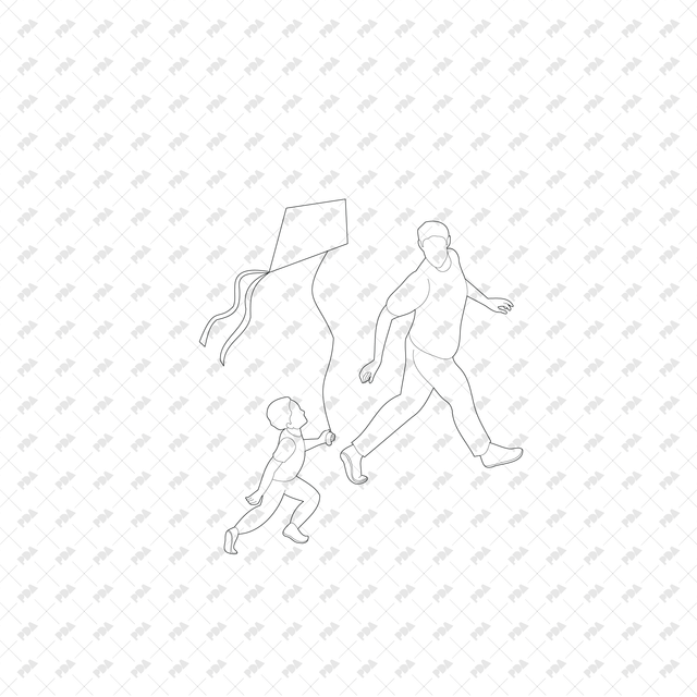 CAD, Vector, PNG Families at the Park in Isometric View - Post Digital Architecture — Free and Affordable Resources for Architects