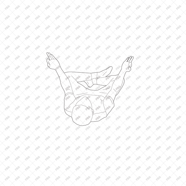CAD, Vector, PNG People Meditating in Top View - Post Digital Architecture — Free and Affordable Resources for Architects