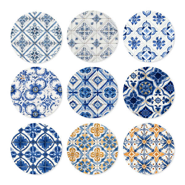 Illustrator Pattern Library - Portuguese Azulejo Seamless Tile Textures