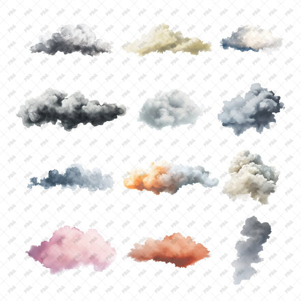 PNG Clouds Set
