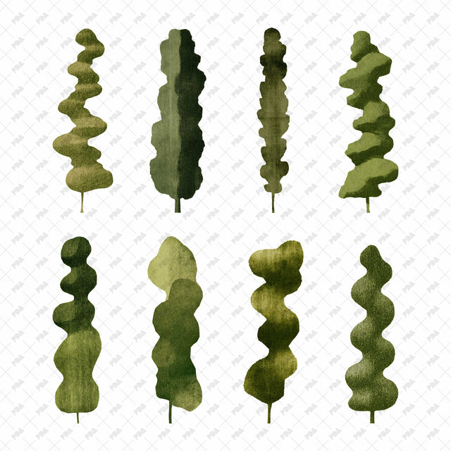 PNG Abstract Naïve Tree Cutouts - Post Digital Architecture — Free and Affordable Resources for Architects