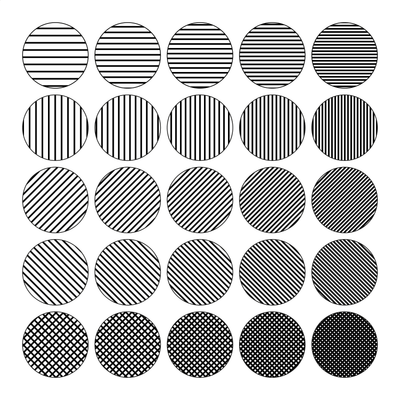 Illustrator Pattern Library - Thick Lines Set