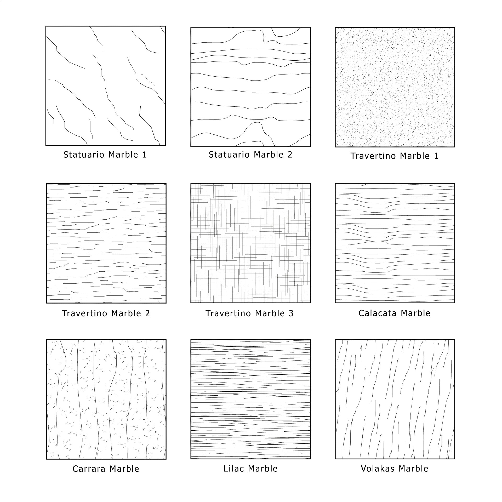Illustrator Pattern Library - Marble Patterns