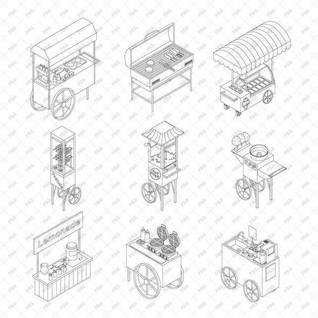 CAD, Vector Isometric Urban Multi-Pack - Post Digital Architecture — Free and Affordable Resources for Architects