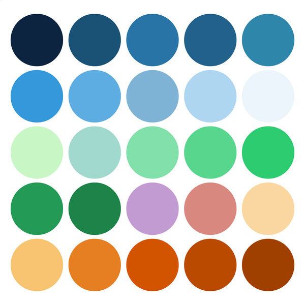 Illustrator Pattern Library - Winter Holiday Palette