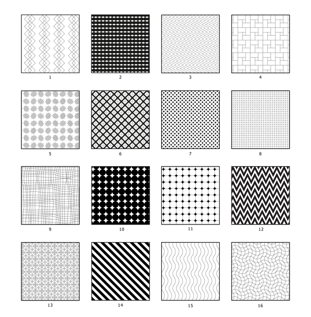 Illustrator Pattern Library - Meshes