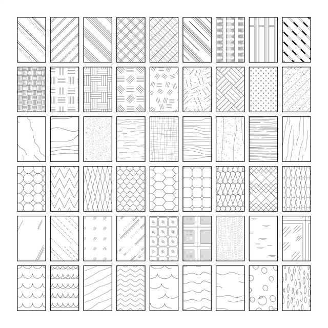 54 Architectural Symbolic Patterns for Adobe Illustrator
