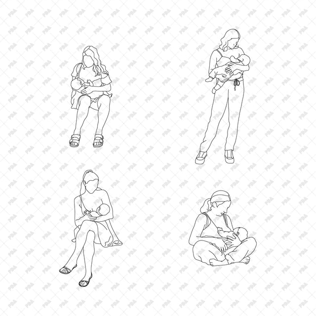 CAD, Vector Breastfeeding Moms - Post Digital Architecture — Free and Affordable Resources for Architects