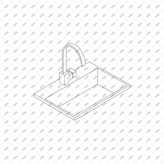 CAD, Vector Isometric Toilet Set