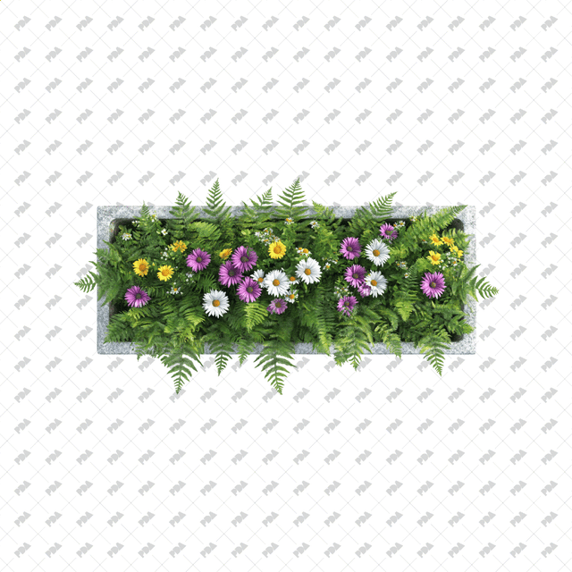 PNG Street Plants in Planters in Top View - Post Digital Architecture — Free and Affordable Resources for Architects