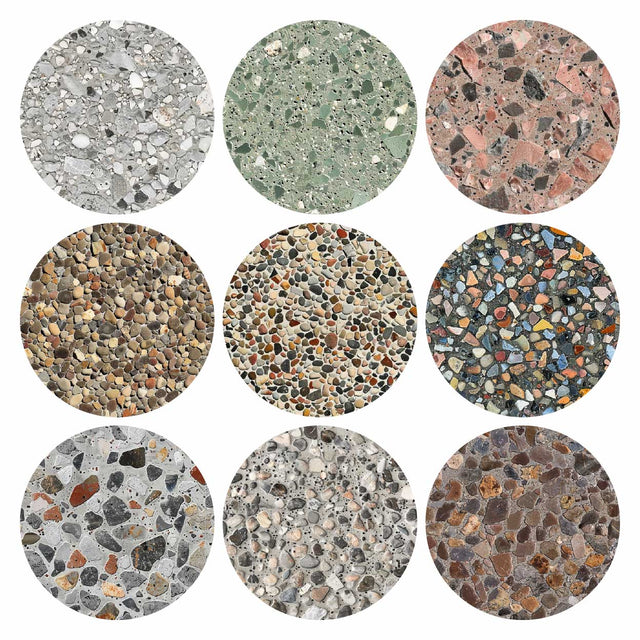Pattern Library - Exposed Aggregate Textures - Post Digital Architecture — Free and Affordable Resources for Architects