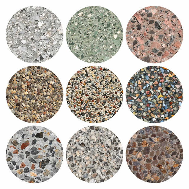 Pattern Library - Exposed Aggregate Textures