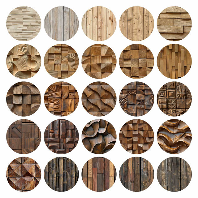 Pattern Library - Seamless Wood Wall Cladding Textures