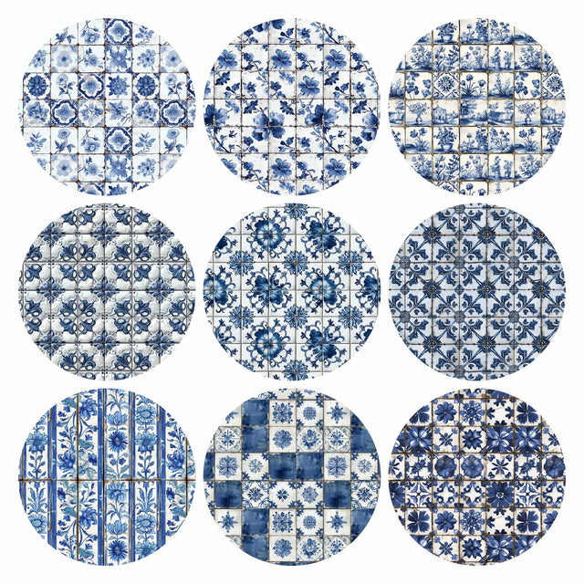 Illustrator Pattern Library - Delft Tiles Textures - Post Digital Architecture — Free and Affordable Resources for Architects