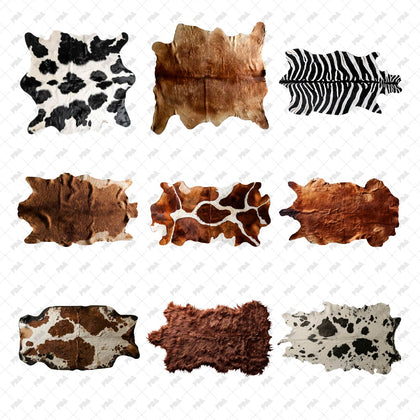 PNG Fake Animal Skin Carpets and Rugs Set | Post Digital Architecture