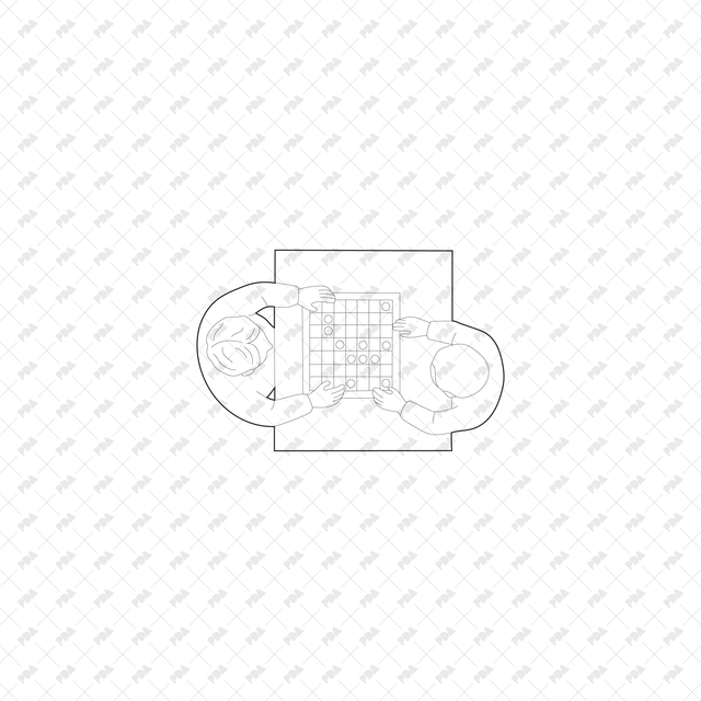 CAD, Vector, PNG Senior Living Characters Top View - Post Digital Architecture — Free and Affordable Resources for Architects