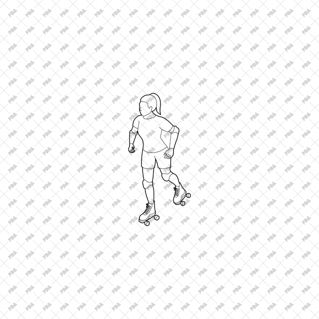 CAD, Vector, PNG Outdoor Characters in Isometric View - Post Digital Architecture — Free and Affordable Resources for Architects
