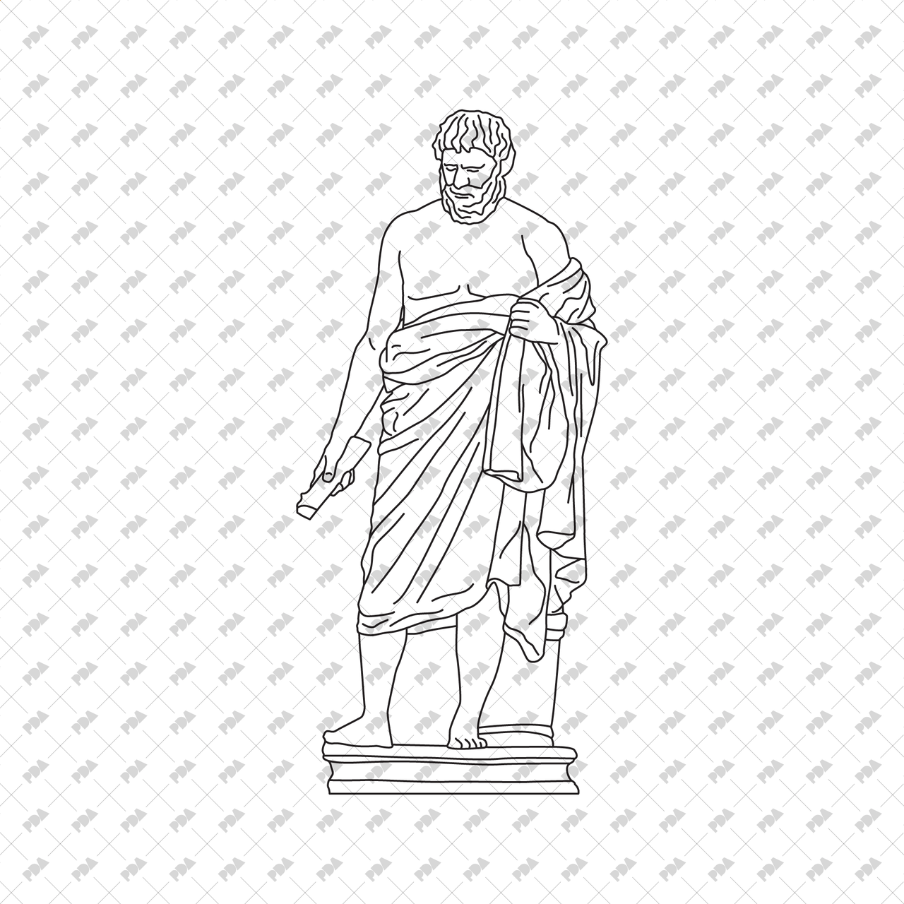 PNG 剪切古代雕像 (49 张 PNG)