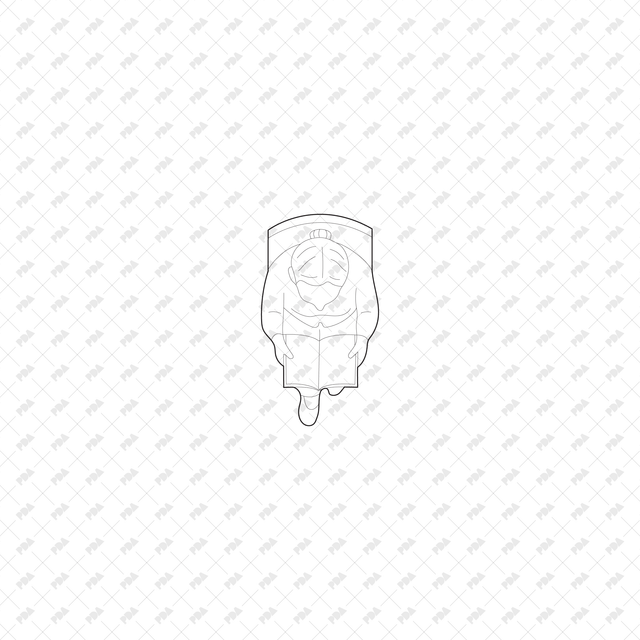 CAD, Vector, PNG Senior Living Characters Top View - Post Digital Architecture — Free and Affordable Resources for Architects