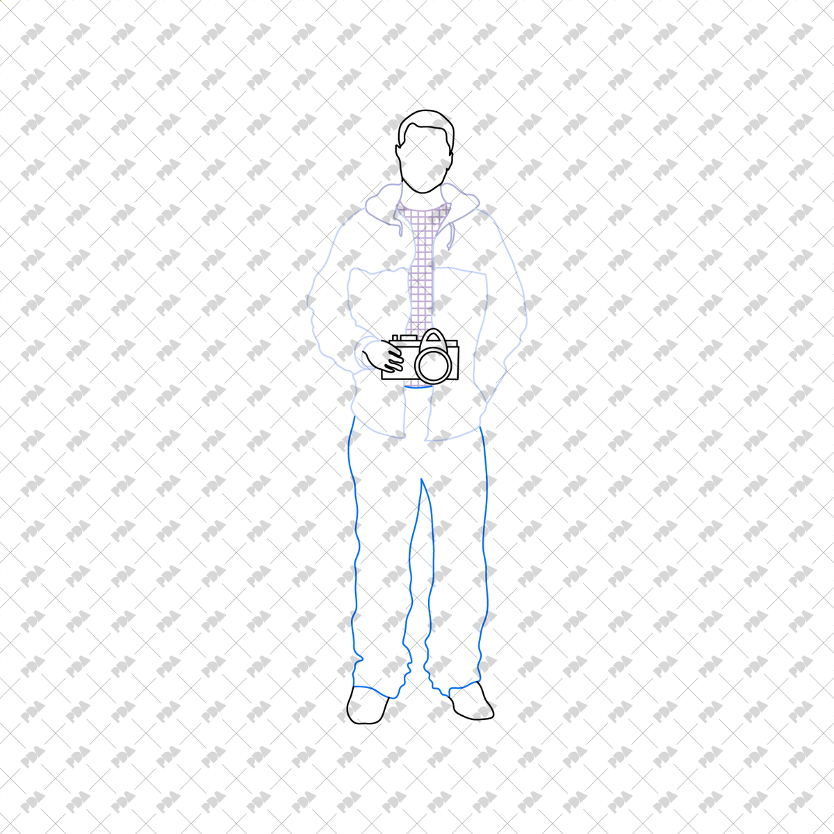 CAD, Vector, PNG Line-Art Characters