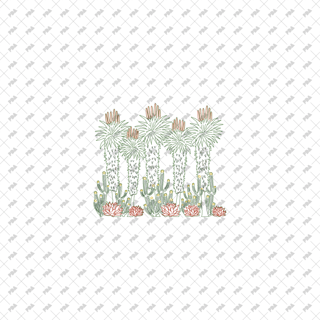 Grooves Vector Icon CAD, Vector Groves of Trees in Color and B/W