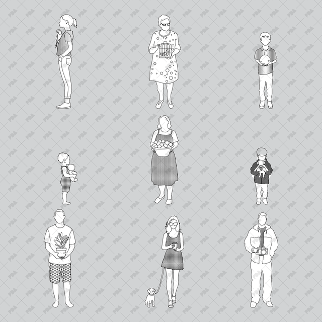 CAD, Vector, PNG Characters - Post Digital Architecture — Free and Affordable Resources for Architects