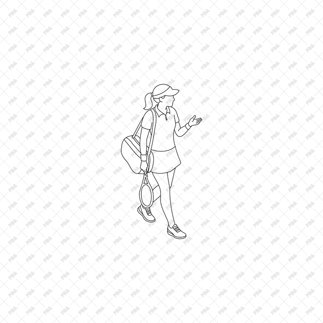 CAD, Vector, PNG Isometric Racket Sports, Tennis Badminton Pickleball - Post Digital Architecture — Free and Affordable Resources for Architects