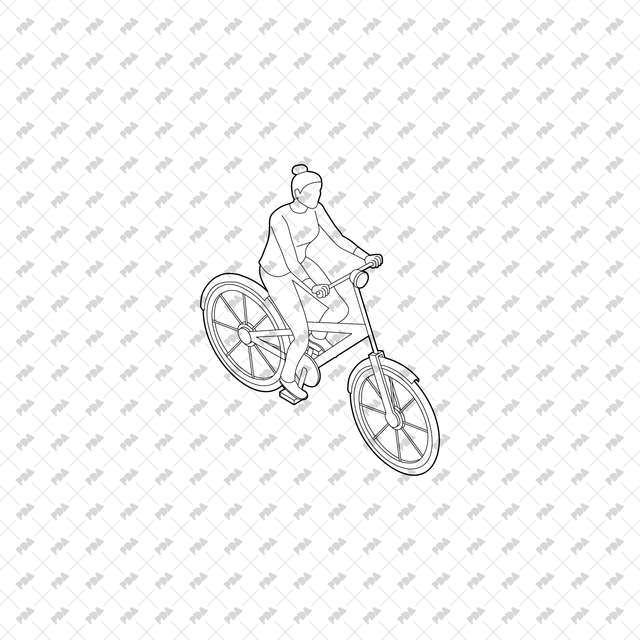 CAD, Vector, PNG Outdoor Characters in Isometric View - Post Digital Architecture — Free and Affordable Resources for Architects