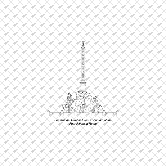 CAD Vector Fountains - Post Digital Architecture — Free and Affordable Resources for Architects