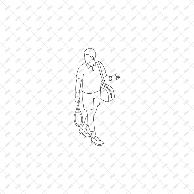 CAD, Vector, PNG Isometric Racket Sports, Tennis Badminton Pickleball - Post Digital Architecture — Free and Affordable Resources for Architects