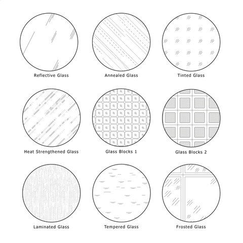 Illustrator Pattern Library - Glass Patterns