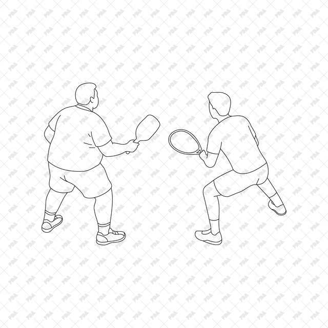 CAD, Vector, PNG Isometric Racket Sports, Tennis Badminton Pickleball - Post Digital Architecture — Free and Affordable Resources for Architects