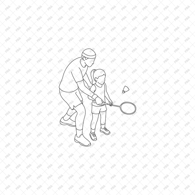 CAD, Vector, PNG Isometric Racket Sports, Tennis Badminton Pickleball - Post Digital Architecture — Free and Affordable Resources for Architects