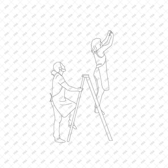 CAD, Vector, PNG Home Renovation in Front and Side Views - Post Digital Architecture — Free and Affordable Resources for Architects