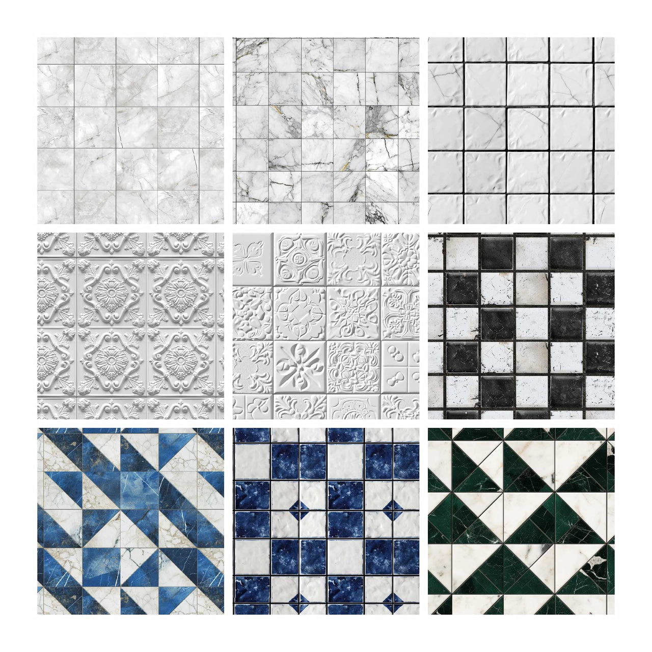 Reference Library Tile Illustrator Pattern Library - Seamless Tile Textures