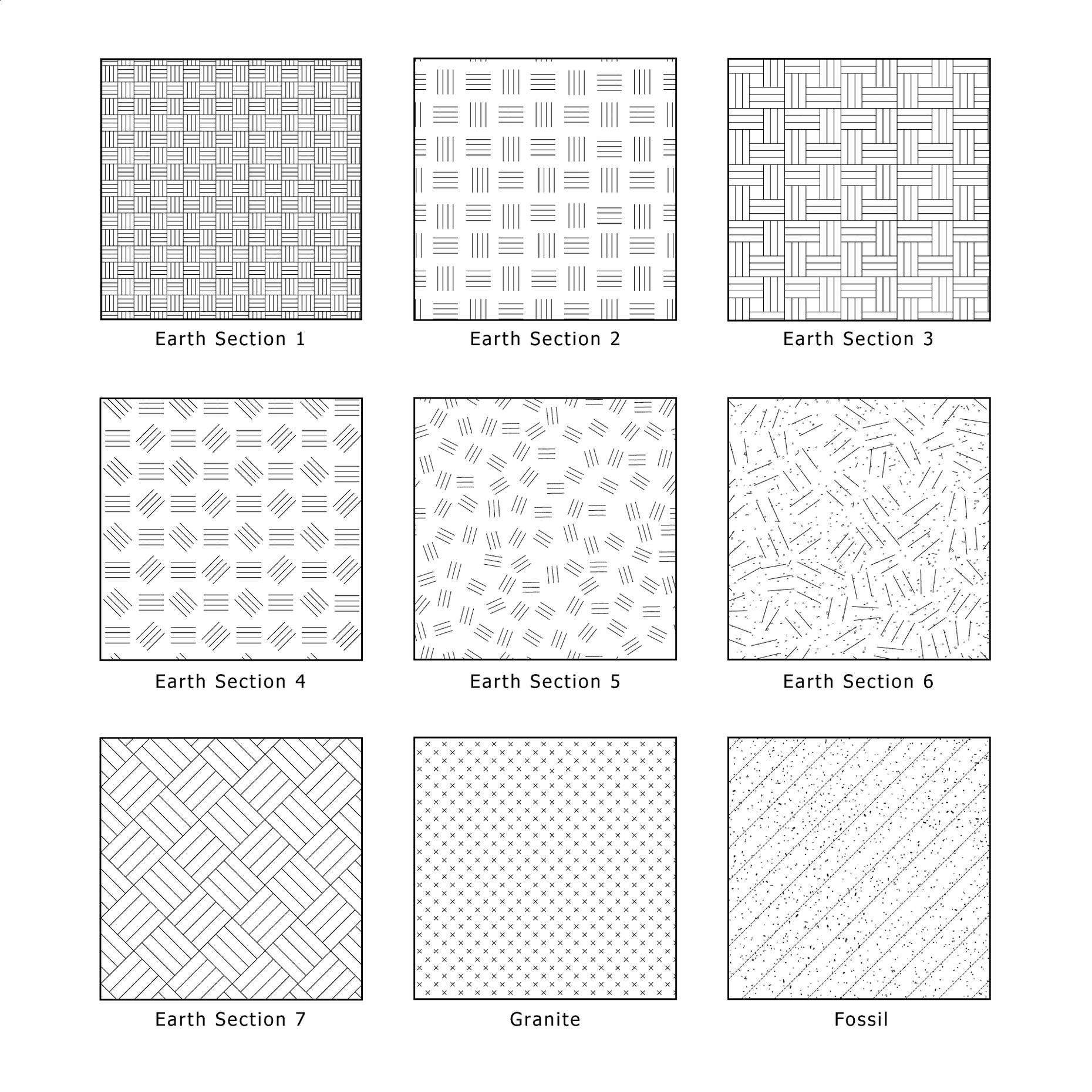 Illustrator Pattern Library - Earth and Soil Patterns