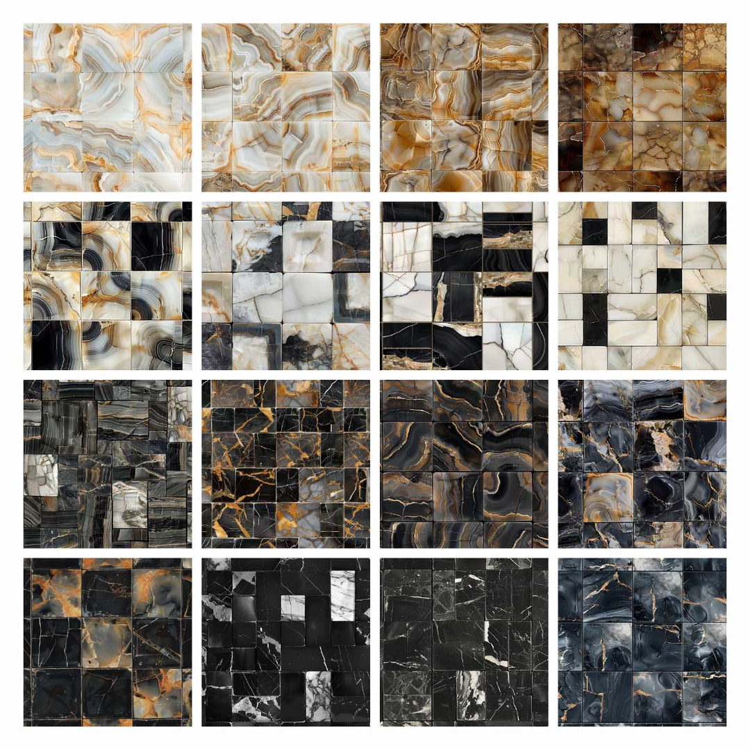 Pattern Library - Seamless Onyx Tiles Textures