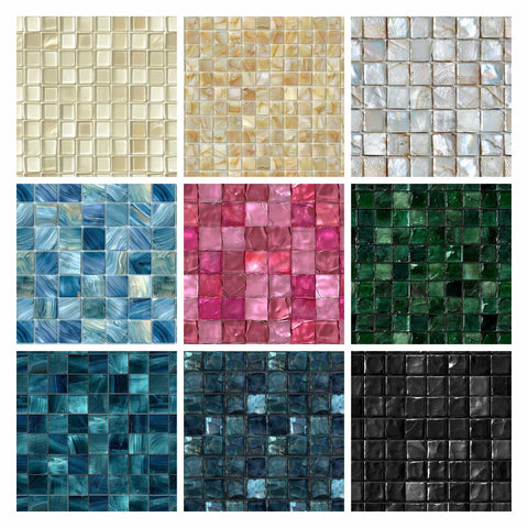 Illustrator Pattern Library - Seamless Glass Tile Textures