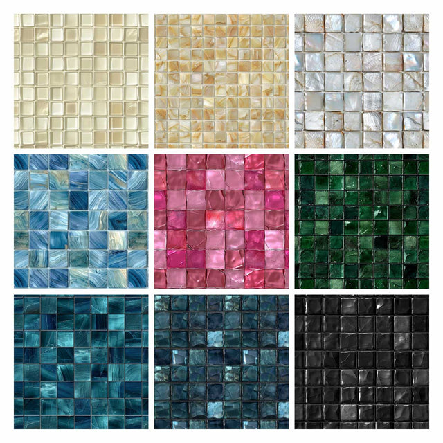 Illustrator Pattern Library - Seamless Glass Tile Textures