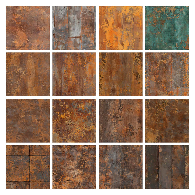 Pattern Library - Seamless Corten Steel Textures - Post Digital Architecture — Free and Affordable Resources for Architects